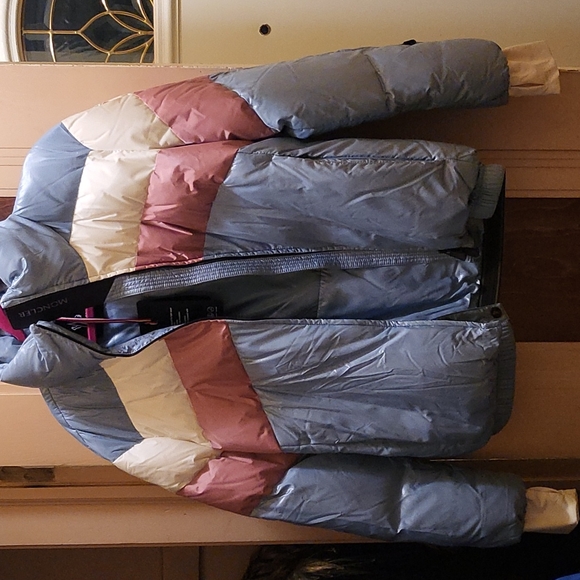Brand new with tags Monclear coat PinkCream Baby Blue. Women's coat.